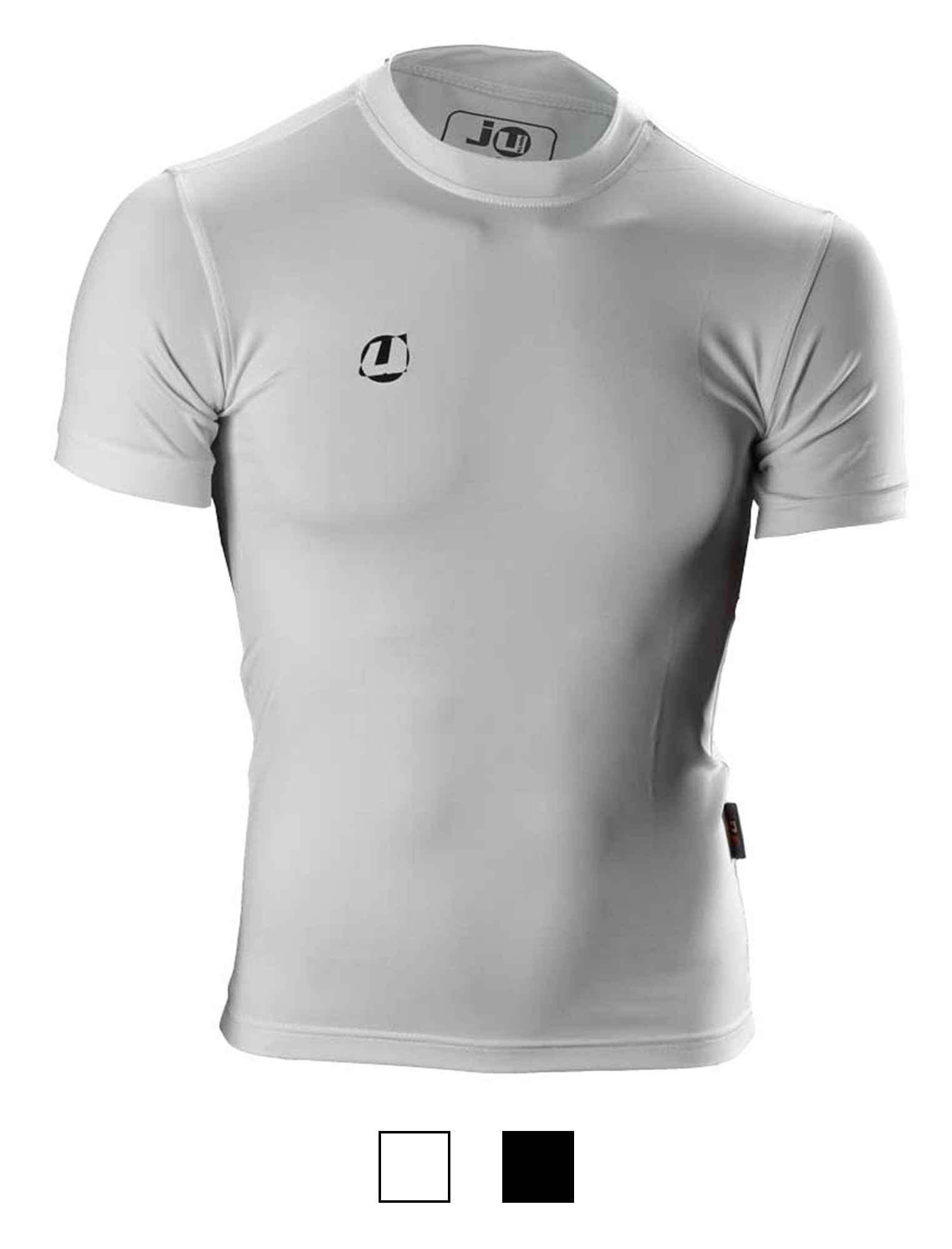 Compression Shirt kurzarm weiß – Bild 5