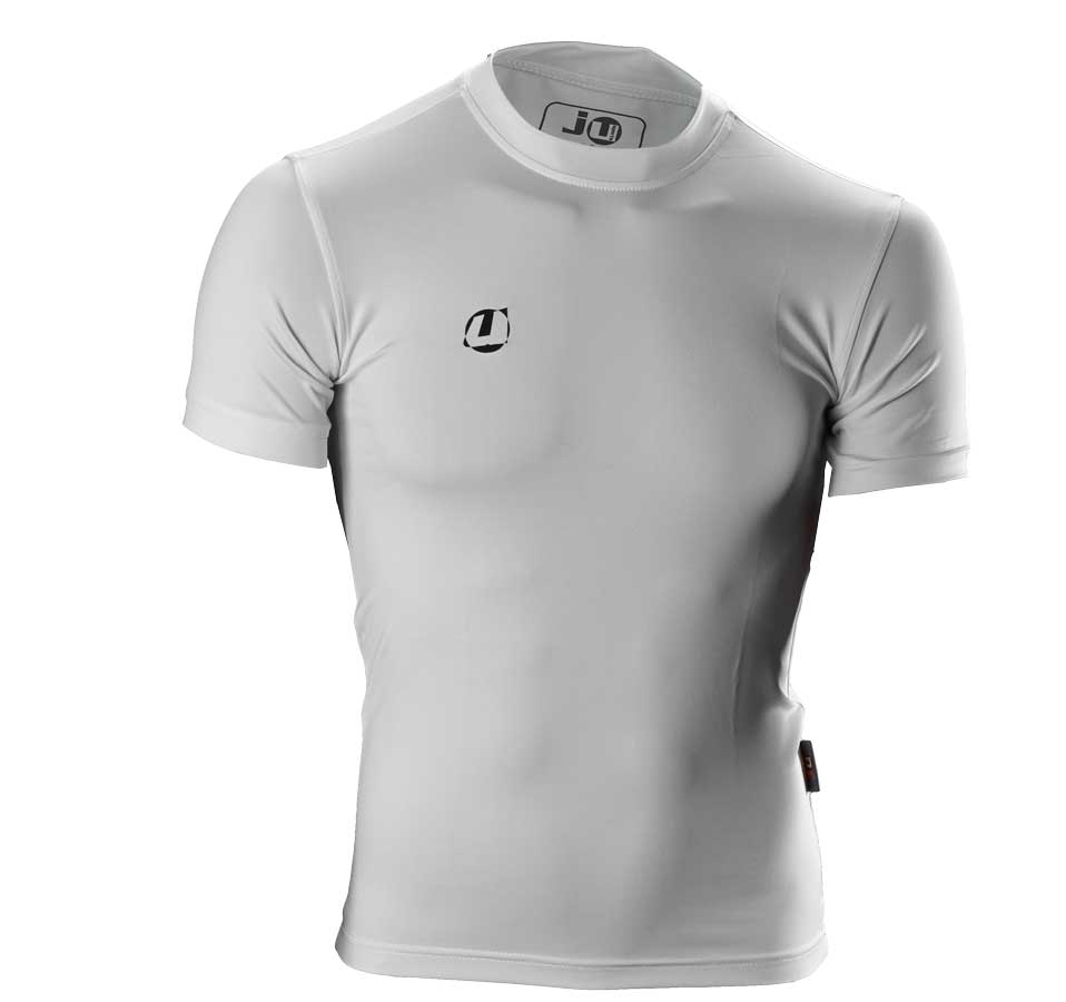 Compression Shirt kurzarm weiß – Bild 2