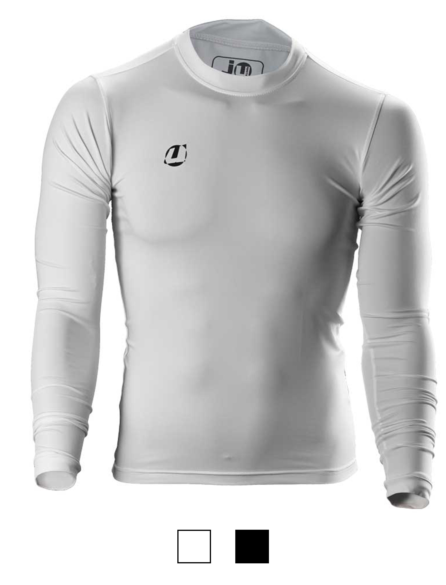 Compression Shirt langarm weiß – Bild 5