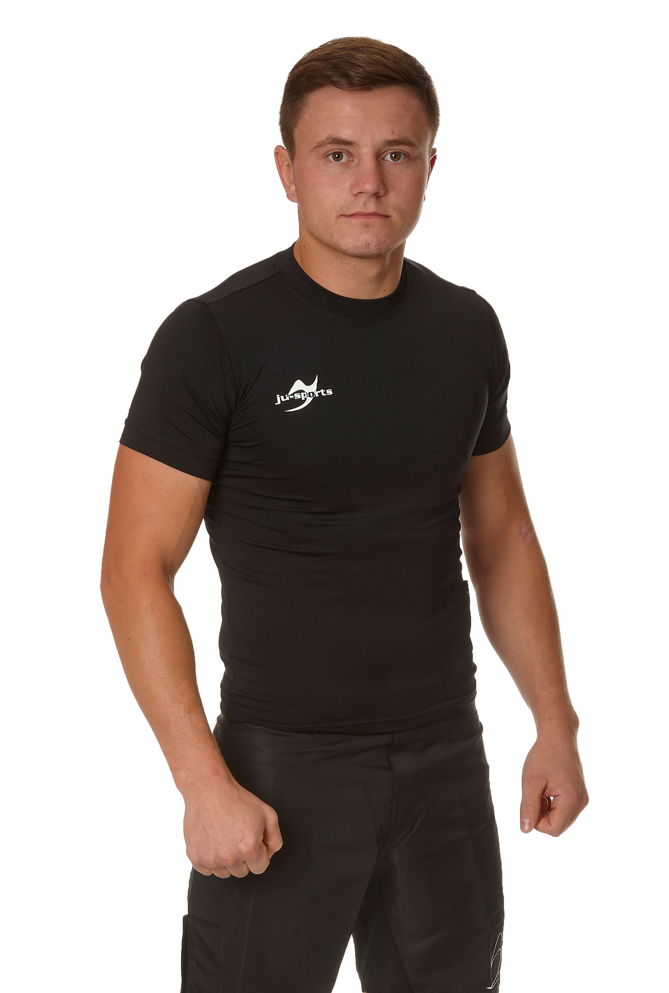 Compression Shirt kurzarm schwarz – Bild 2