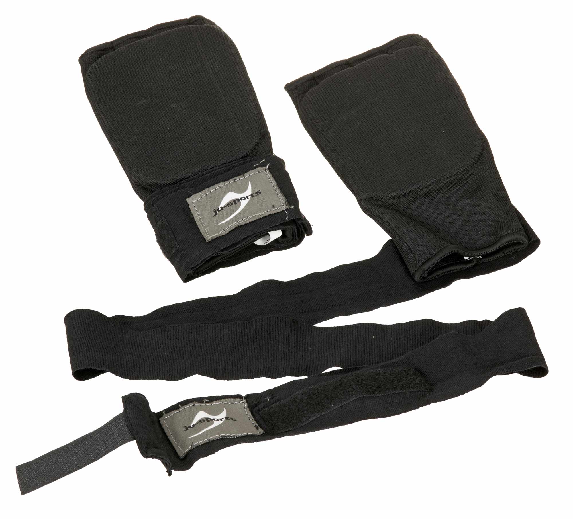 Innenboxhandschuhe mit Bandage schwarz – Bild 3