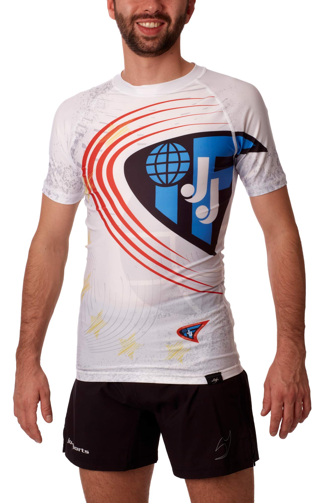 Rashguard kurzarm weiß - JJIF approved – Bild 2