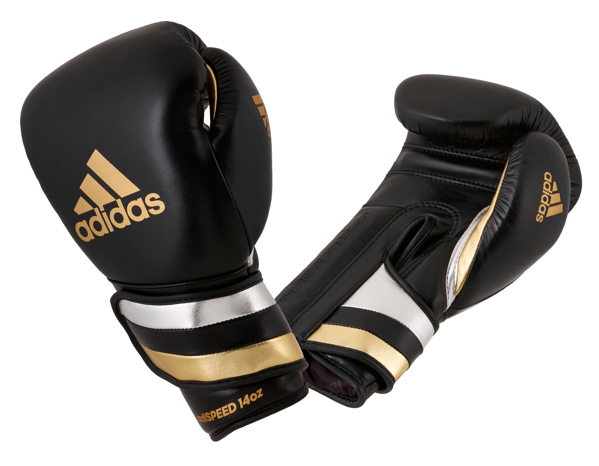adidas adispeed strap up Boxhandschuhe Schwarz/Gold/Silber ADISBG501PRO