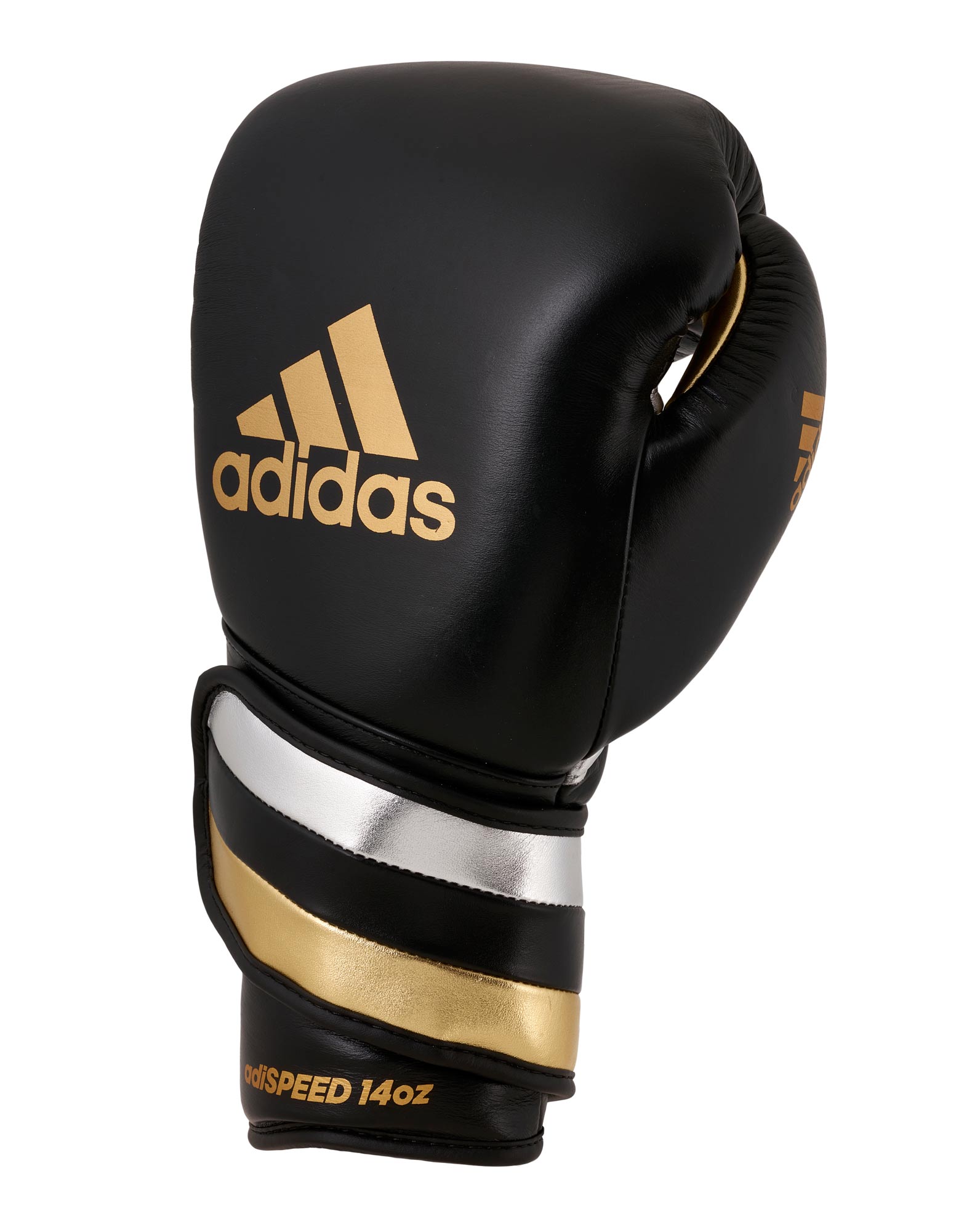 adidas adispeed strap up Boxhandschuhe Schwarz/Gold/Silber ADISBG501PRO – Bild 4