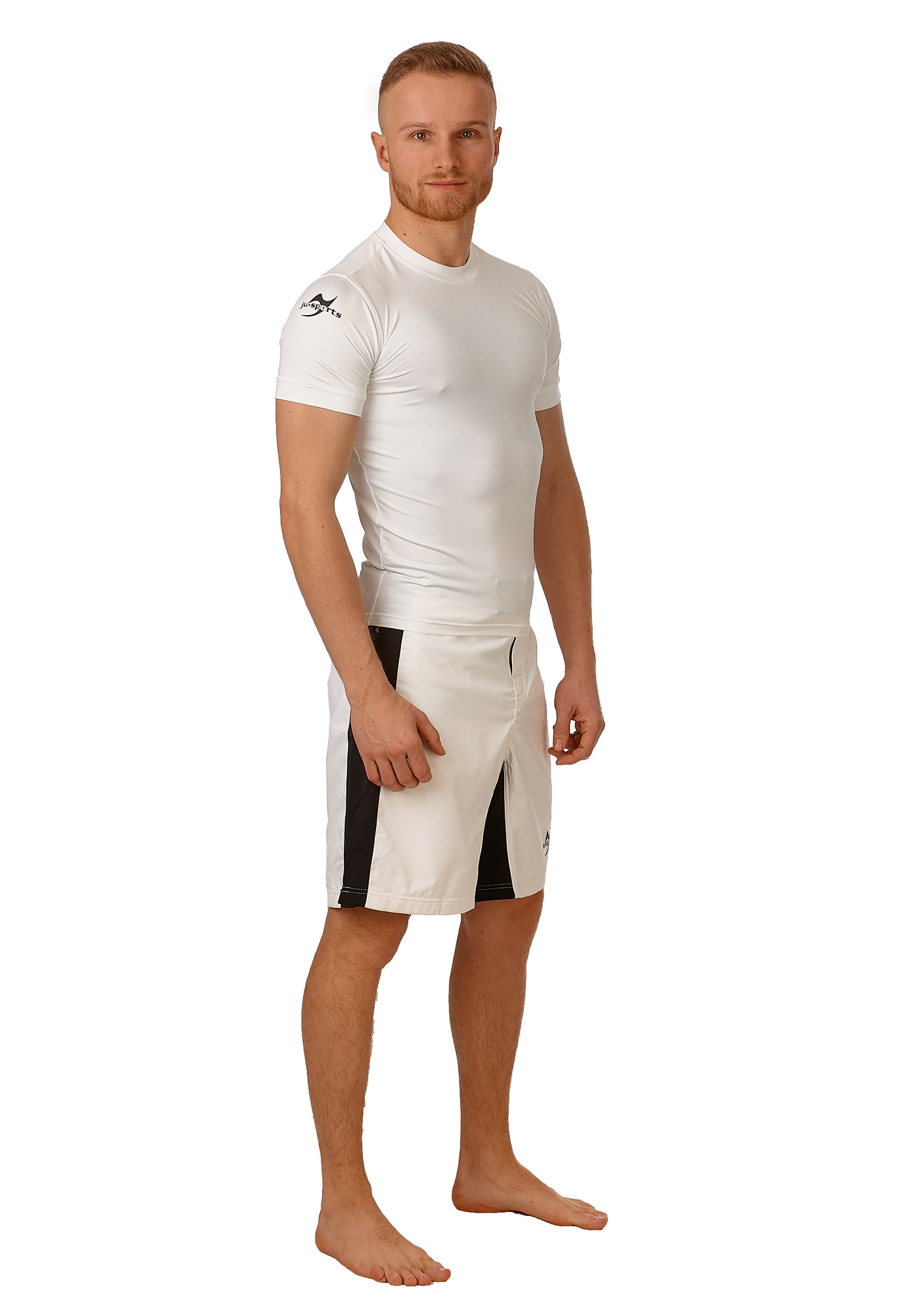 Compression Shirt kurzarm weiß – Bild 3