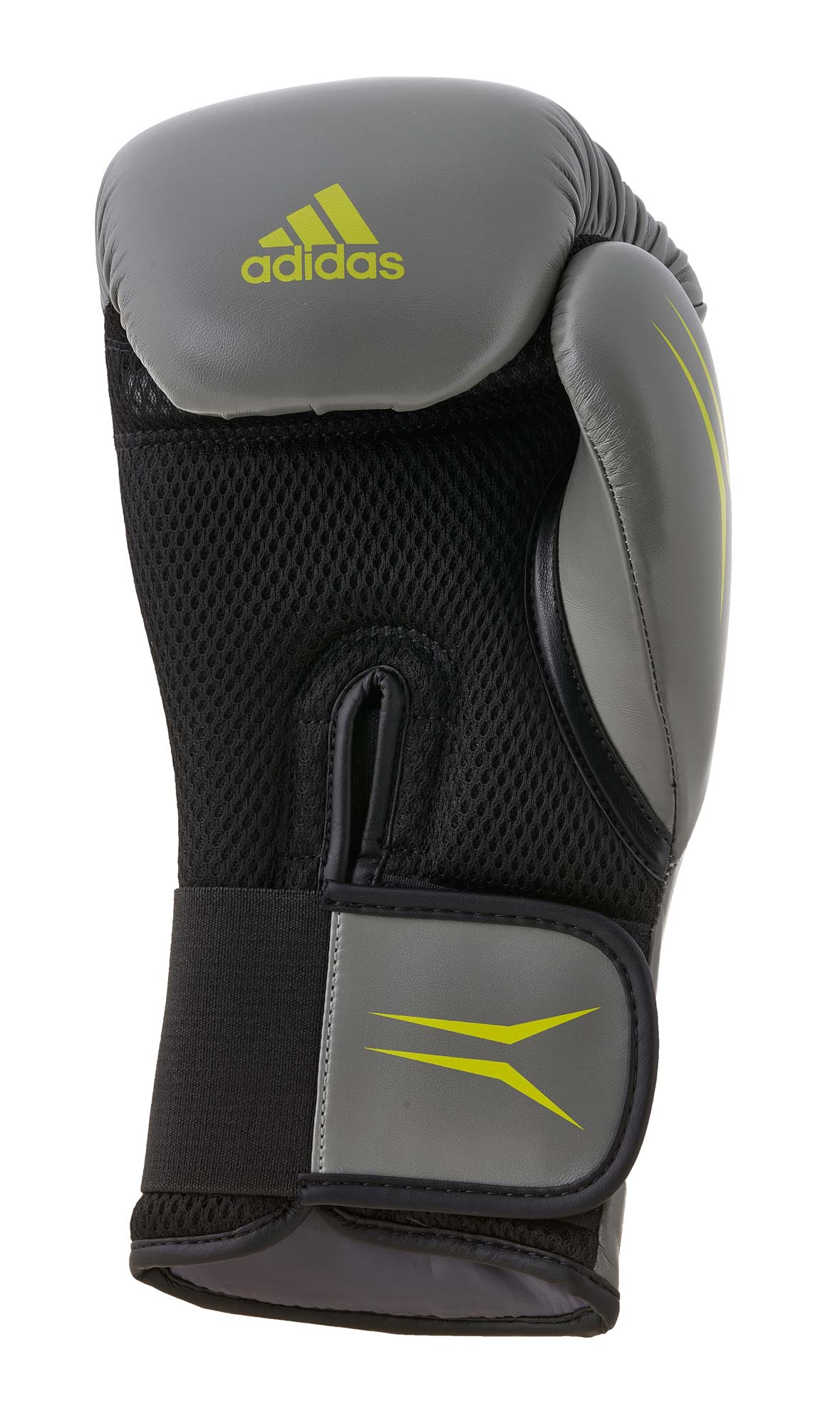 adidas Boxhandschuhe SPEED TILT 150 Grau/Schwarz/Lime SPD150TG – Bild 2