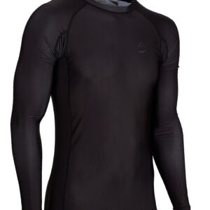Base Line Rashguard langarm Schwarz